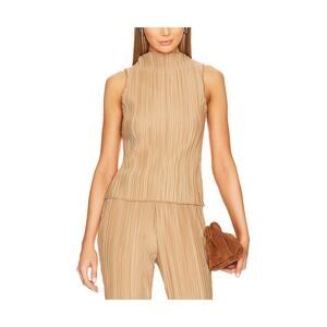 Anine Bing 'Rondi' Tan Polyester Top Size S